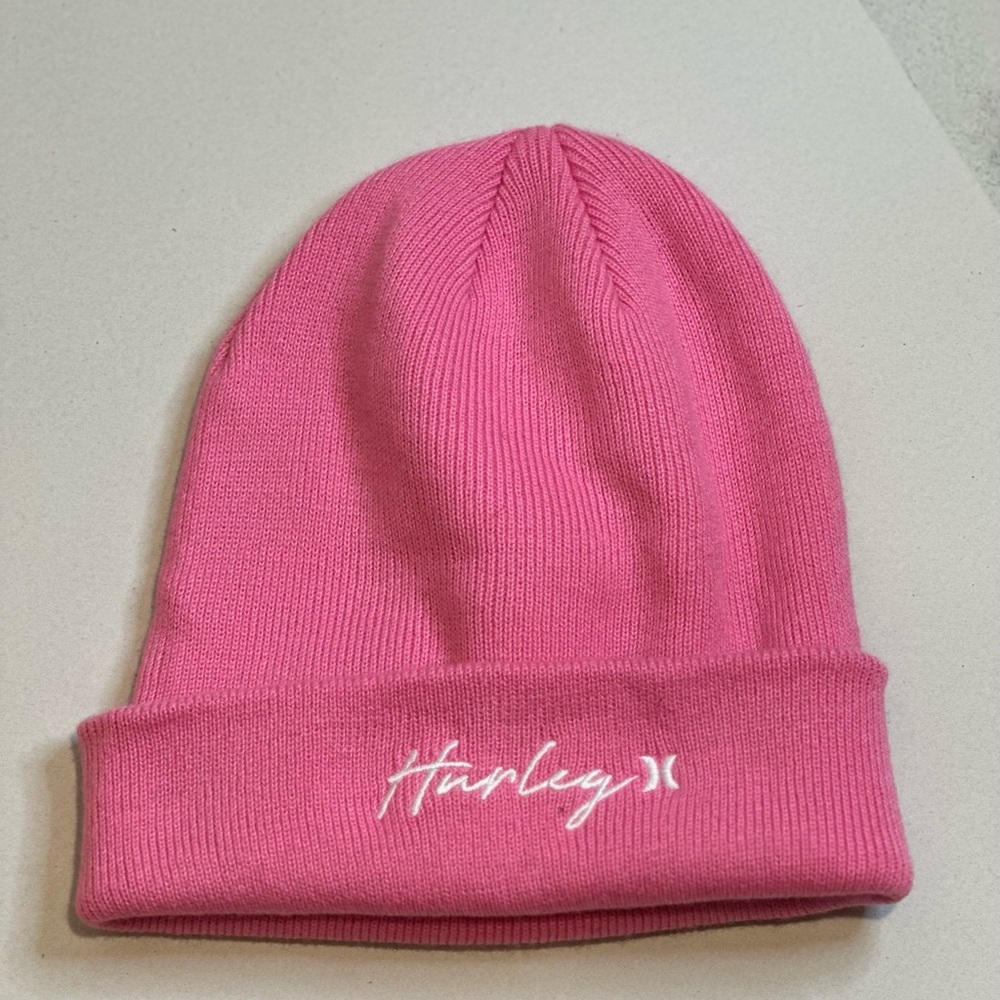 Pink script cuff Hurley hat (never worn)